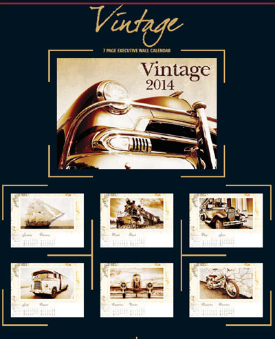 2014 Calendar Vintage transport