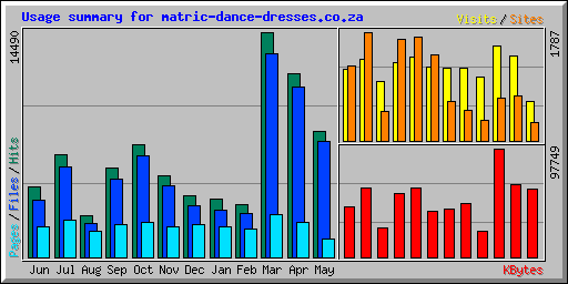 Usage summary for matric-dance-dresses.co.za